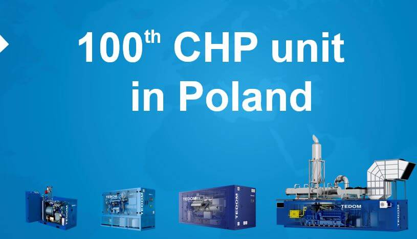 One hundred TEDOM CHP units in Poland